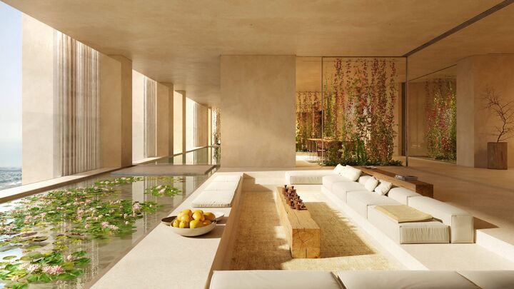 Living room · water garden