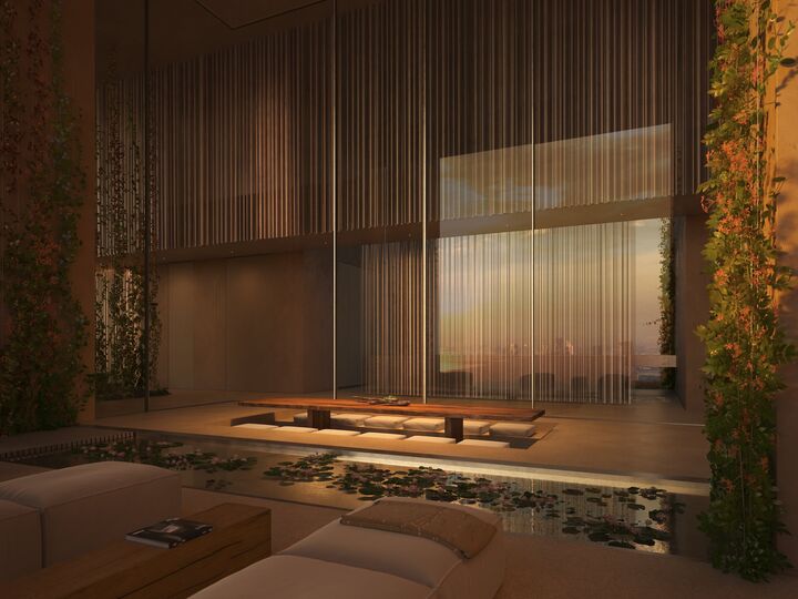 Living room · vertical garden