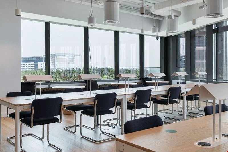 WeWork One Central — Hot Desk Area